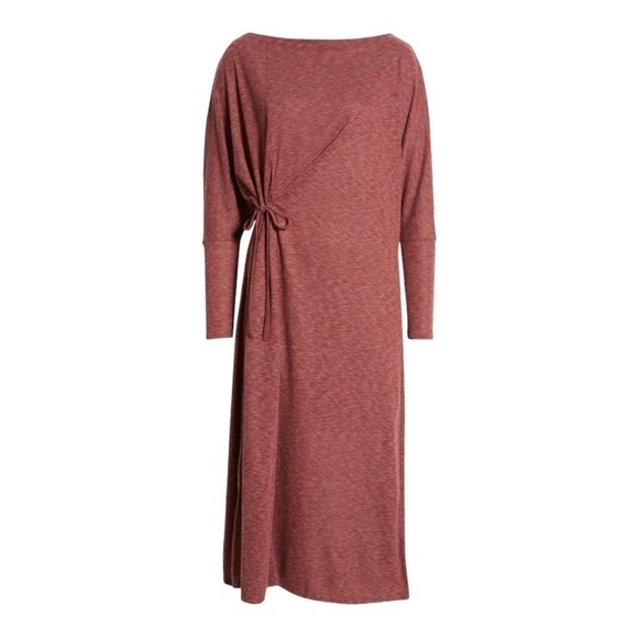 𝅺caslon COZY LONG SLEEVE KNIT WRAP DRESS - Picture 1 of 11
